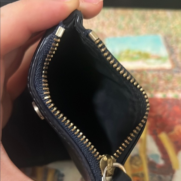 Tory Burch Midnight Blue Wallet with Gold Accent - Picture 6 of 10